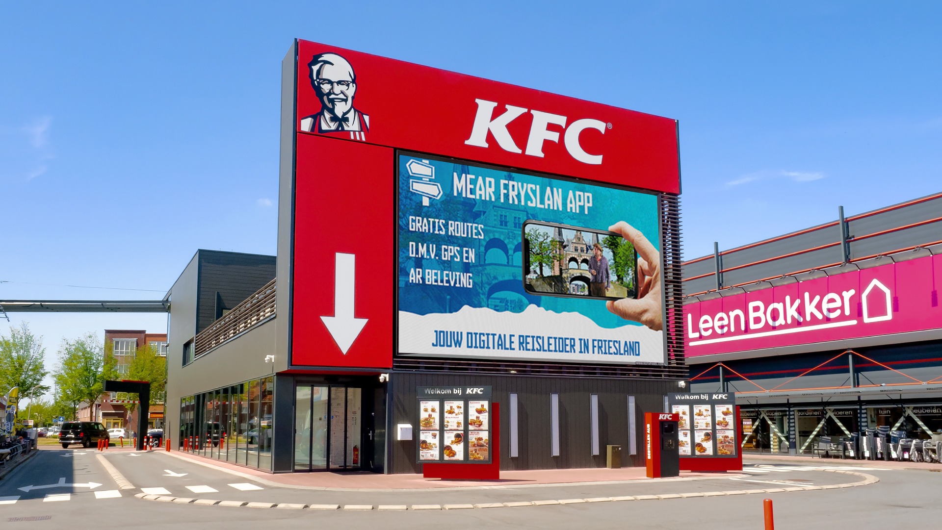 Fastfood LED-scherm voor buiten