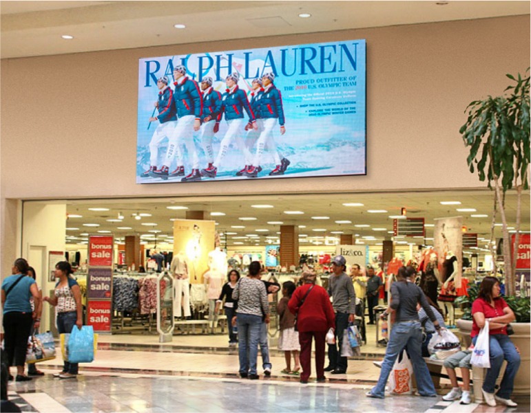 Indoor LED display clothing store