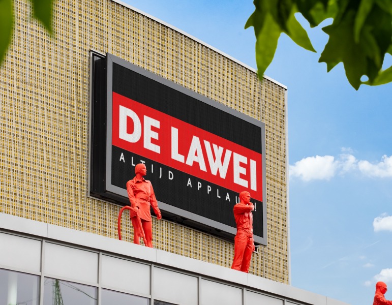 Theaterwandgemonteerd LED-buitendisplay