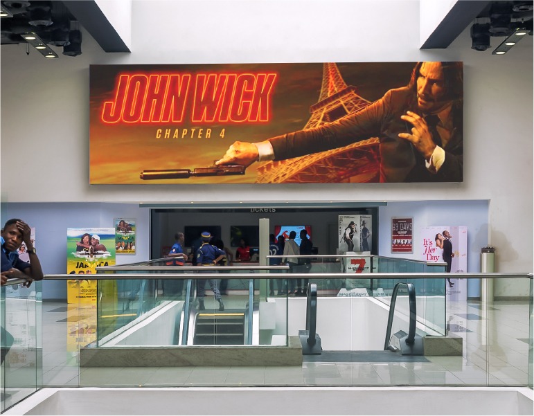 Wall mounted indoor LED display 1