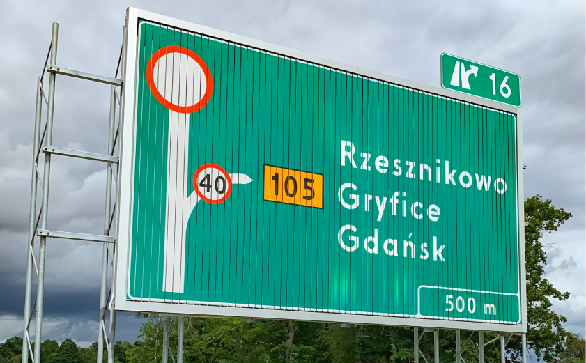 Prismatisch variabel informatiebord 8