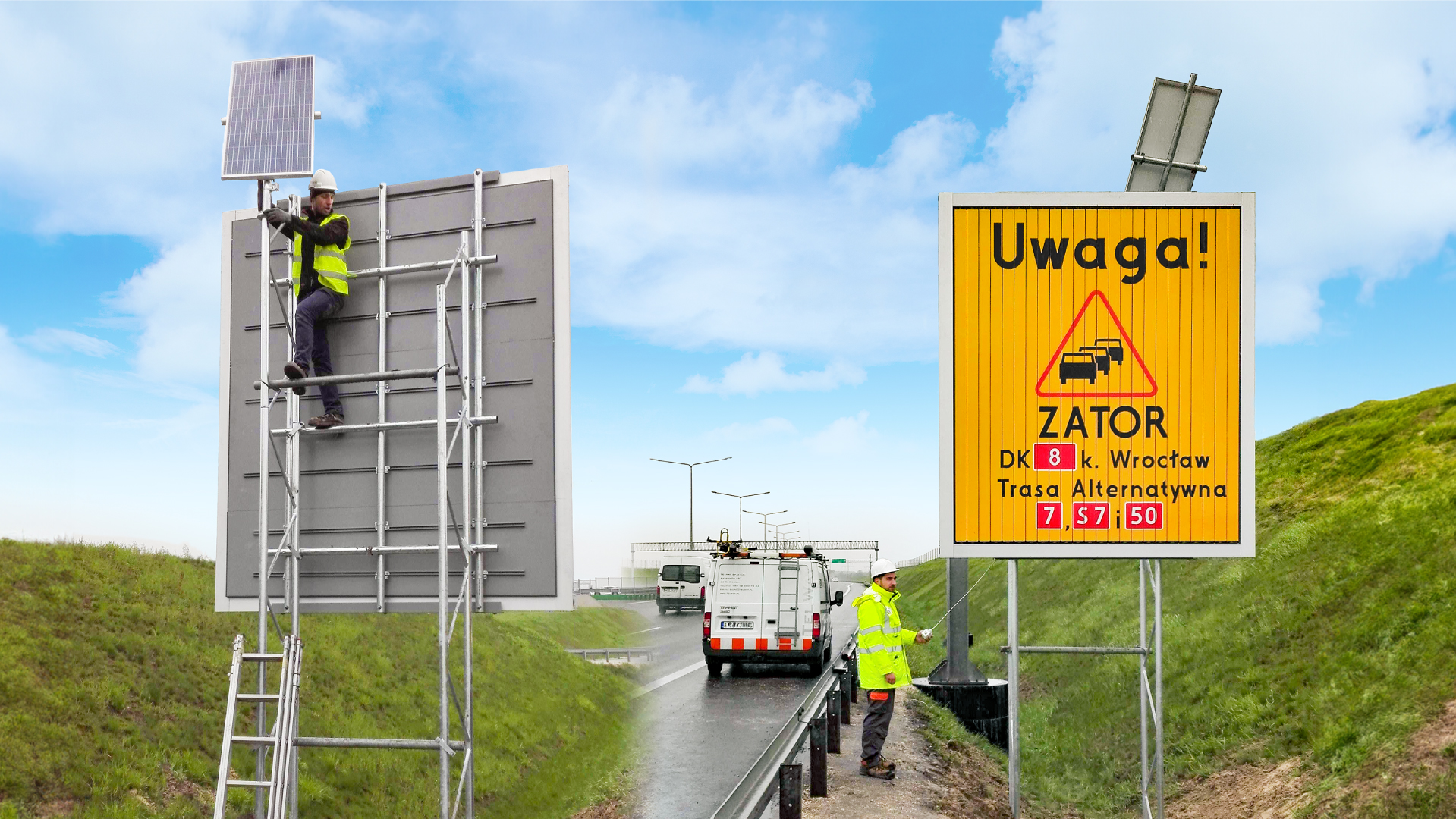 Solar powered prismatic vms 2