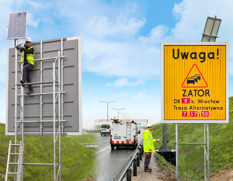 Solar powered prismatic vms 6